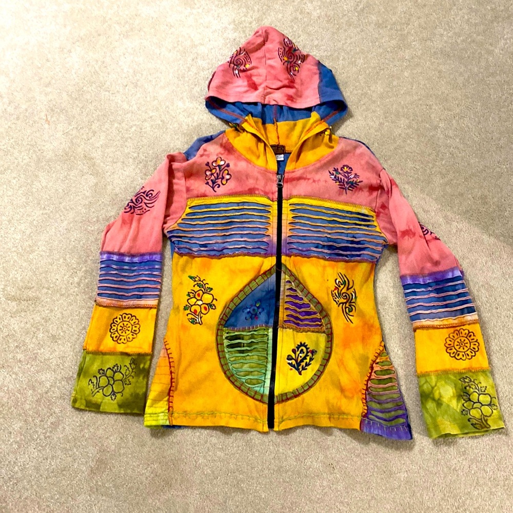 Mantras Collection Small Patchwork Hand Dyed And … - image 1